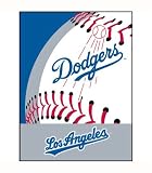 Biederlack Grand Slam Dodgers Raschel Blanket