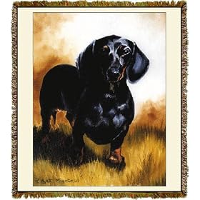 Dachshund Tapestry Throw Blanket 