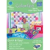 ColorfastWhite10/PkgSew-InInkjetFabricSheets-8-1/2X11