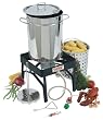 Bayou Classic 9195 32-Quart Stainless-Steel Outdoor Turkey Fryer Kit with Burner