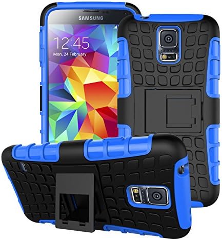 S5 mini Case, Galaxy S5 mini Case, Samsung Galaxy S5 mini Case, Duty Rugged Dual Layer Case with kickstand for Samsung Galaxy S5 mini [ BL ]