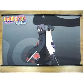 Naruto: Uchiha Back to Back WIDE 95x60cm Wallscroll