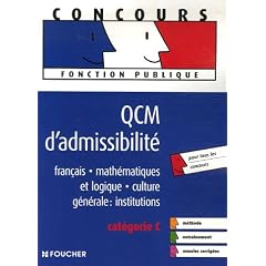 QCM d'admissibilit� : Cat�gorie C