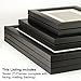 Craig Frames 1WB3BK Picture Frame 7-Piece Wall Set, Black Frames, White Display Mats