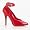 5 Inch Women's Sexy High Heel Shoes Classic Pump Shoes With Ankle Strap Red Patent Size: 5