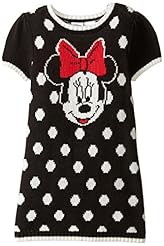 Girls Embroidered Striped Print Sweater Chiffon/Polyester/Knit High-Low-Hem  Dress