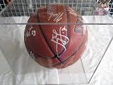 2012 New York Knicks Team Signed Autographed Basketball Amaire,carmelo Anthony,jeremy LIN ,Matching Holograms COA with Basketball Case and LIN Proff Photo Signing