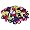 www.frisurentrend.com - Haargummis Frottee 100 St�ck bunte Gummib�nder Haarschmuck