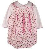 Rare Editions Girls 12-24 Months Ivory Rose Corduroy Jumper Set