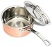 Gourmet Standard 1 Quart Copper Tri-Ply Double Spout Pan with Lid - CT11781