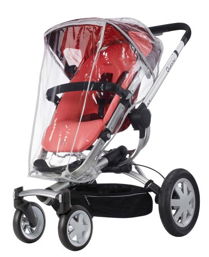 Imagen 4 de Quinny 60404930 Buzz 4 - Silla de paseo con cesta, capota, protector para la lluvia y adaptador para capazo (4 ruedas), color rosa y granate
