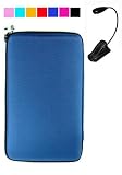 Hard Cube Carrying Case for E-Book Barnes and Nobles Nook + Black eLight (Blue)