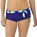 Xhilaration&reg; Juniors Tie Dye Bikini Short Swim Bottom - Blue/Green/White