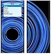 Circulitis Blue Design Decal Skin Sticker for Apple iPod nano 2G (2nd Generation) 2GB/ 4GB/ 8GB Player