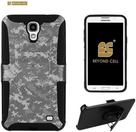 Beyond Cell® Shell Case Combo for Samsung Galaxy Mega 2 Heavy Duty Protection Case with Belt Clip Holster & KickstandWith Design - Digital Camouflage Design