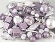 125-Piece Club Pack of Shatterproof Purple Lavender Christmas Ornaments
