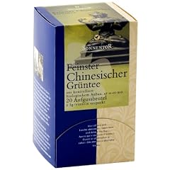 Sonnentor Feinster chinesischer Gr�ntee Teebeutel, 2er Pack (2 x 20 g) - Bio