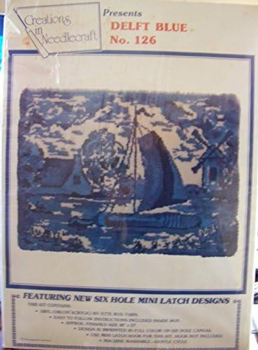 Delft Blue Latch Hook Kit No.126