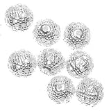 Silver Plated Filigree 6mm Round Beads (100)