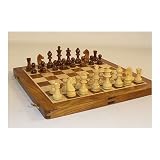 Folding Sheesham and Boxwood Chess Set