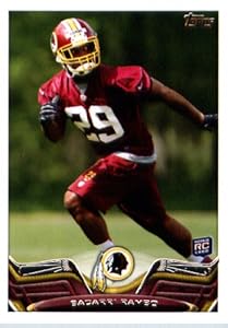 2013 Topps NFL Football Card # 357 Bacarri Rambo Rookie Card Washington Redskins