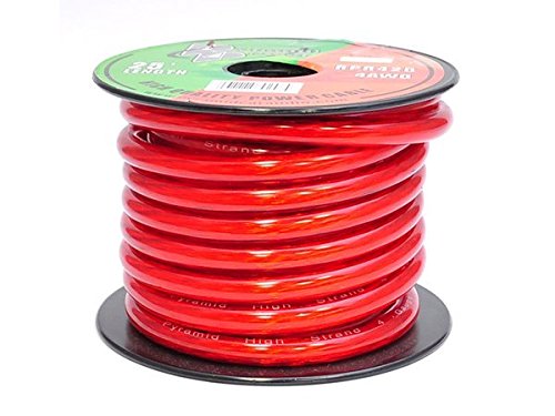 Pyramid rpr425 4 gauge power wire 25 feet ofc (clear re…