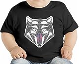 Psychedelic Wolf オーガニックベビーTシャツ 12 - 18 Months