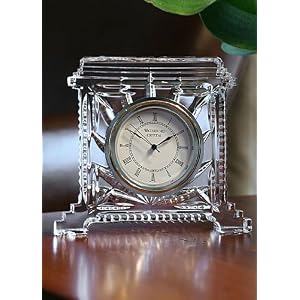 Waterford Crystal Coliseum Desk Shelf Clock