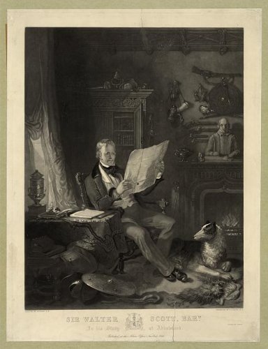Photo Reprint Sir Walter Scott, Bart. in his study at Abbotsford 1846
