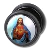 Fake Ohr-Piercing Schmuck Ohr-Plug Ohrstecker Jesus