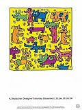 Deutscher Designer Styles Art Poster Print by Keith Haring, 12x16