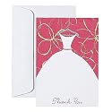 24-Count Pink Shower Dress Thank You Notes
