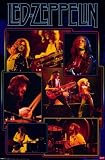 Led Zeppelin - 6 Live Pics - Jimmy Page Robert Plant John Paul Jones John Bonham 22x34 Poster