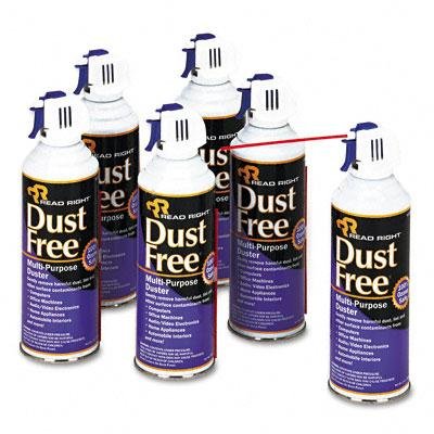 New Read Right Dustfree Multipurpose Duster Six 10oz Cans/Pack 5inch Wand For Hard-To-Reach Areas