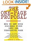 The One-Page Proposal: How to Get Your Business Pitch onto One Persuasive Page