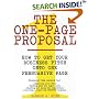 The One-Page Proposal:  How to Get Your Business Pitch onto One Persuasive Page