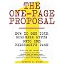 The One-Page Proposal