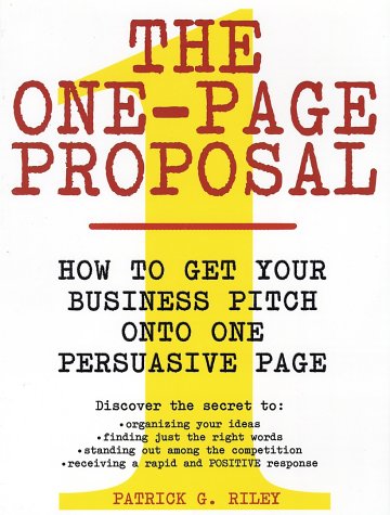 One-Page Proposal, The