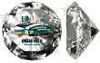 Chase Field On A 4" Diamond Glass. Jewelry Box Included