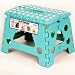 Green Ez Foldz Step Stool / Bench, 9'' High -Affordable Gift for your Loved One! Item #DCHI-XIM-ST22-DB