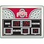 Ohio State Buckeyes NCAA Scoreboard Clock & Thermometer (8.25"x12.25")