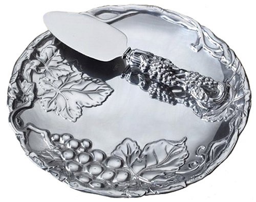 Arthur Court Grape 8-Inch Plate with Cheese Server