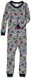 Gerber Football Thermal Underwear Unionsuit, Grey Heather, 18 Months