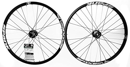 SPANK SPIKE RACE28 EVO MTB Bike Wheelset 26" 8-10spd 6 Bolt Disc 32h Black NEW