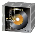 Hi-Space BLACK VINYL LOOK CDR 80 minute/700MB 48X 10 pack in jewel case