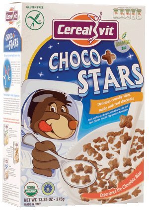 Cerealvit Chocolate Stars Gluten Free Cereal, 13.2500-Ounce (Pack of 2)