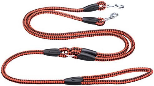 Mizibear Pet Parade No-Tangle Dual Dog Leash, Double Dog Leash Coupler for 2 Dogs, for Big Dogs
