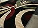 Feraghan/New City Brand New Contemporary Modern Wavy Circles Area Rug, 9' x 12', Brown/Beige