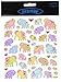 Tattoo King Multi-Colored Stickers-Patterned Elephants