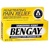 BenGay Nongreasy Pain Relieving Gel, Vanishing Scent, 2 oz (57 g)